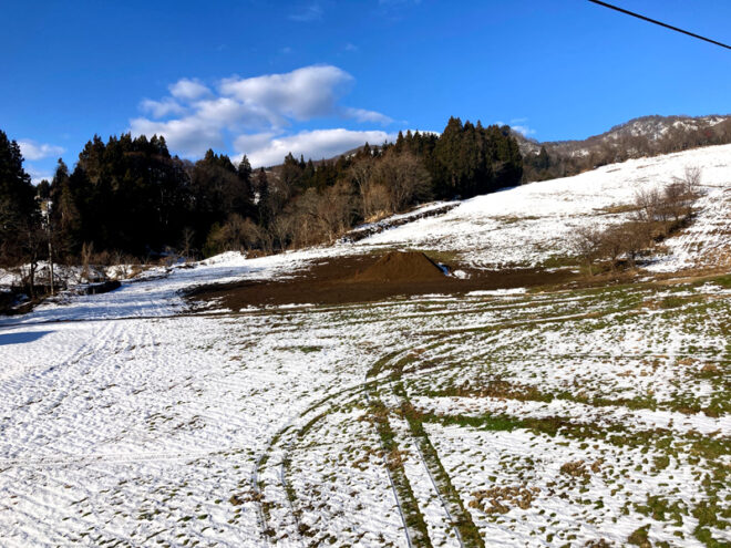 1ゲレのキッカーの土盛り