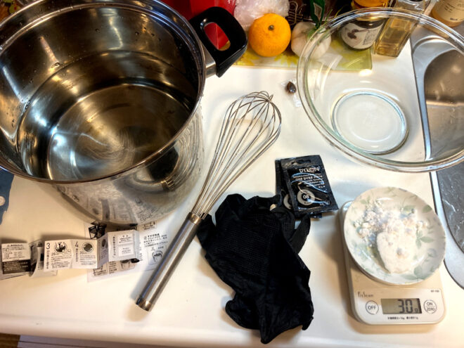 今回用意した道具