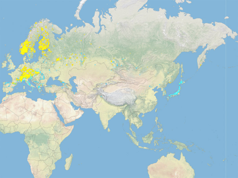 世界中のスキー場のコースマップがデータベース化されているサイト