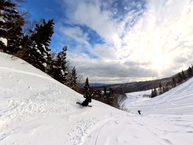 雪がだいぶ重たくなった…(動画から切り出し)